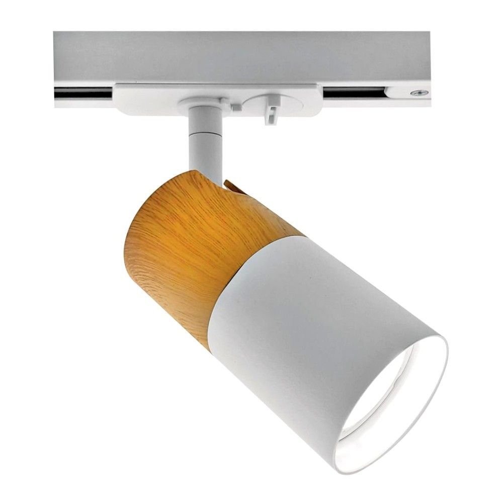Spot for track lighting WOODY ∙ TL910 ∙ white ∙ GU10
