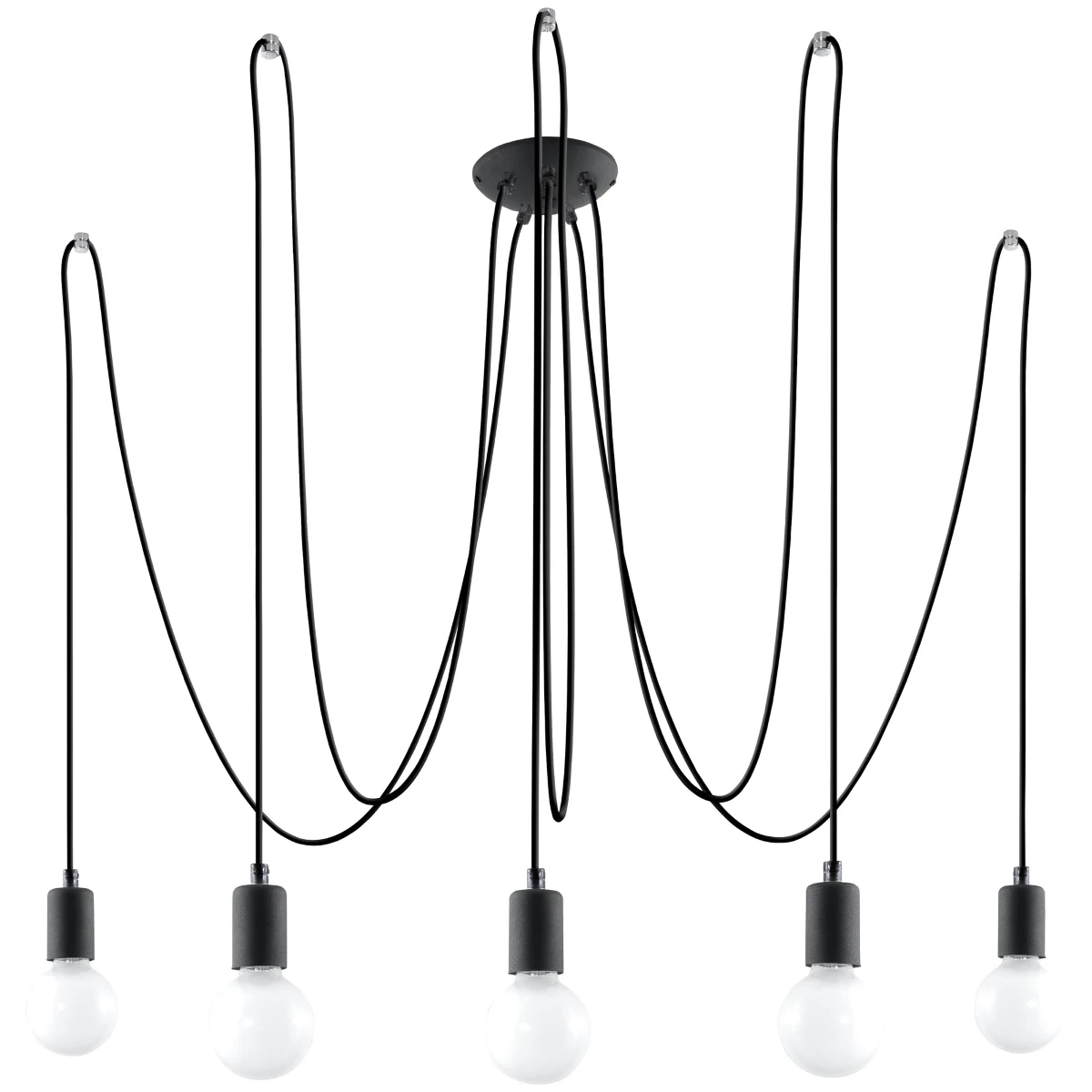 Chandelier EDISON 5 black