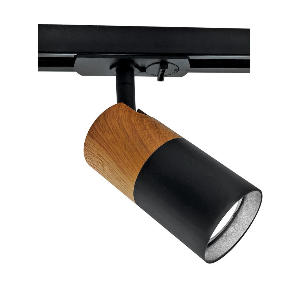 Spot for track lighting WOODY ∙ TL910 ∙ black ∙ GU10