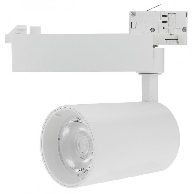 LED 4 Wire Track Light, White Body, 35W, 3850Lm, Warm Light