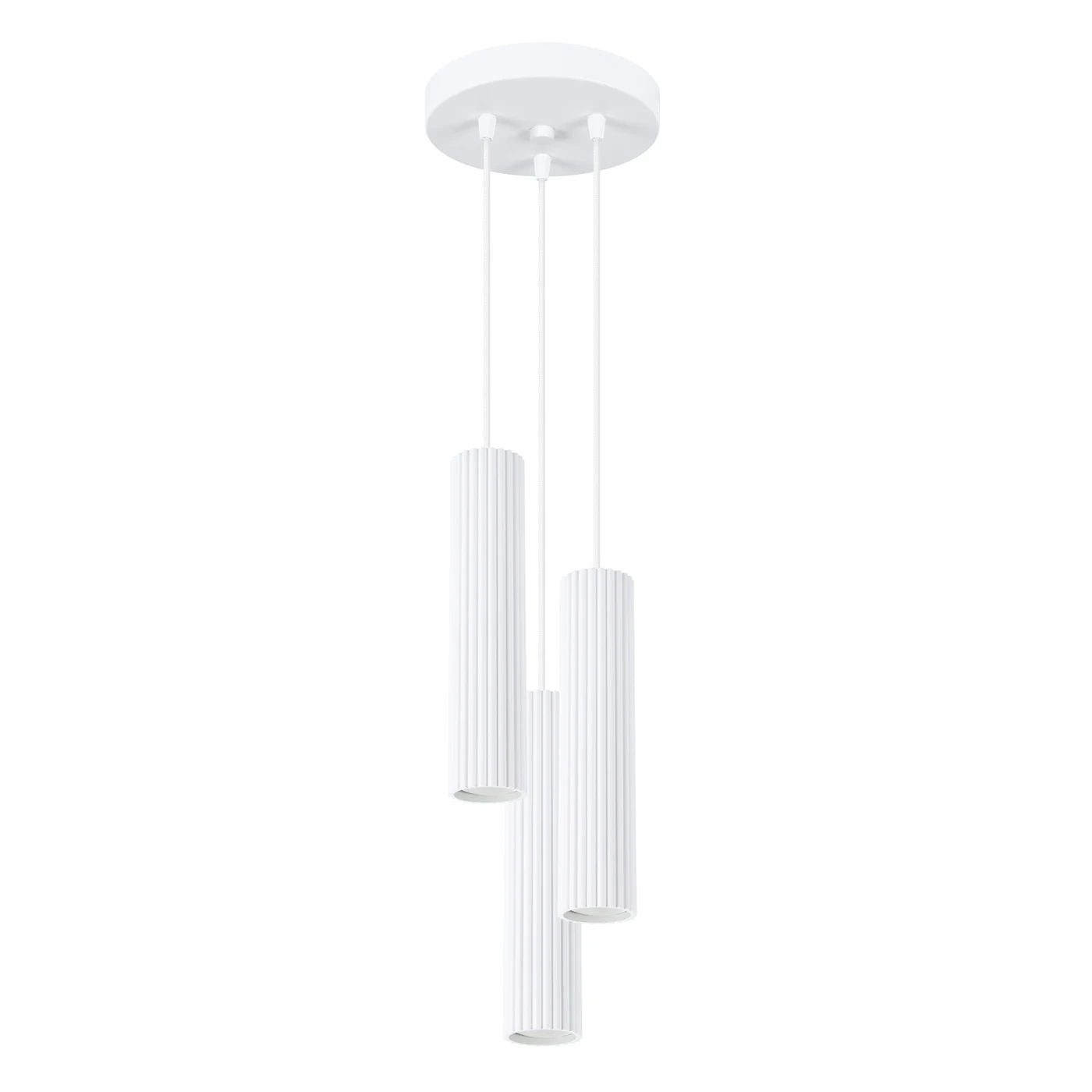 Pendant lamp KARBON 3P white